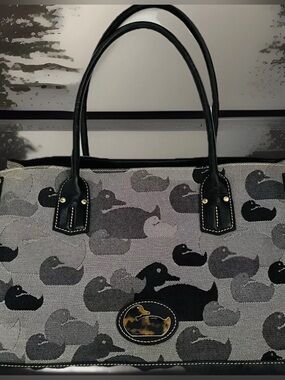 DOONEY & BOURKE Large Black Champtote. With flaws .project bag .